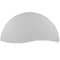 Flash Furniture Half Round 30 W, 60 L, 25 H, Chrome, Laminate, Particleboard, Steel, Grey XU-A60-HCIRC-GY-T-P-CAS-GG - alternate 3